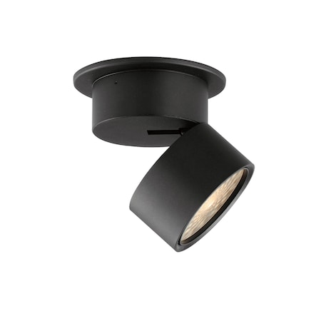 Maxim Lighting Swinger 5.25'' Adjustable LED Flush Mount, Black 86242BK